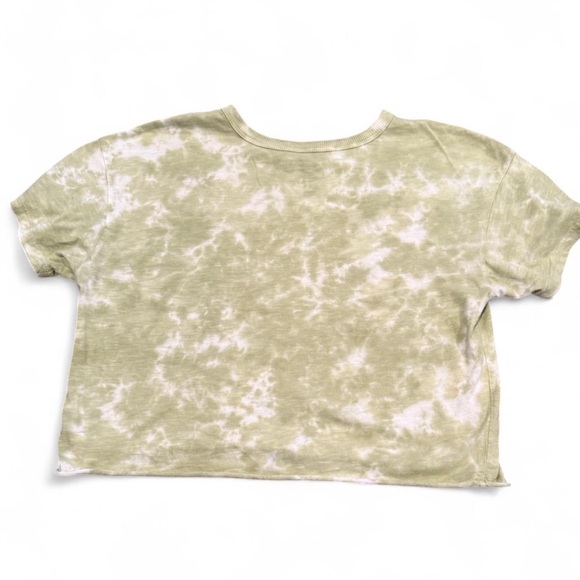 Women’s Beatles Green tie-dye, cropped t-shirt, Small - Picture 2 of 4